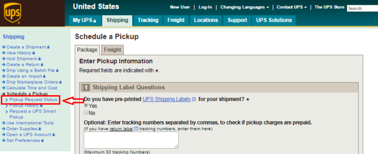 united parcel service tracking