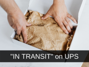 What does in transit mean on UPS