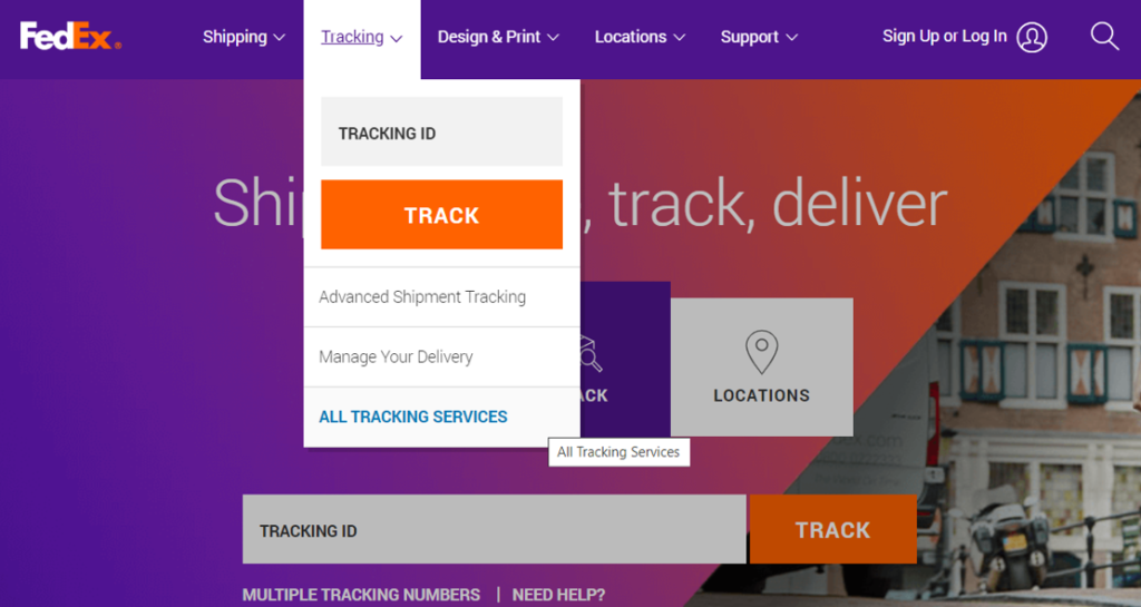 how to track a fedex package without tracking number